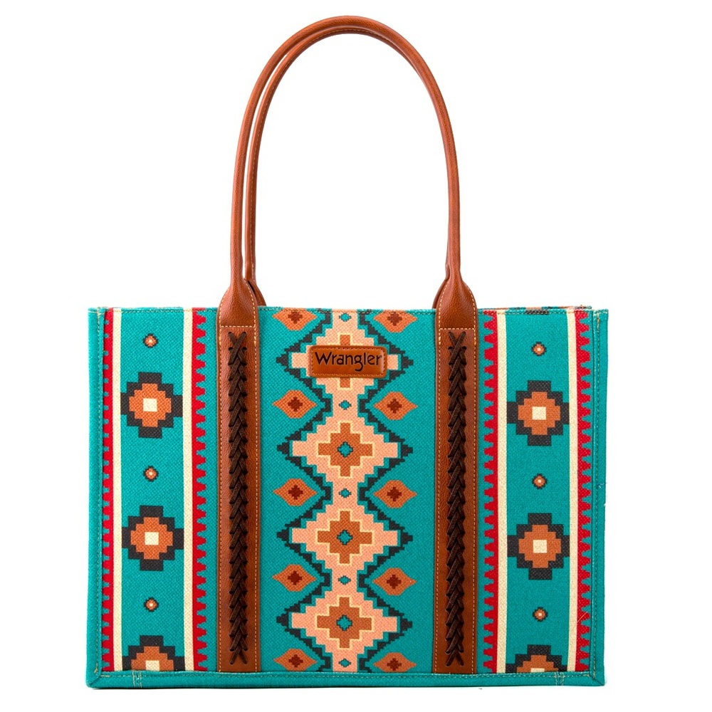 Wrangler Women’s Southwestern Turquoise Tote Bag